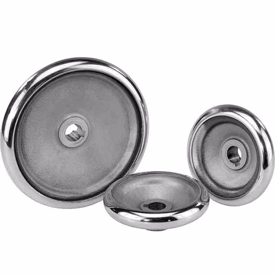 Zhongde puede personalizar el volante de hierro fundido en blanco y negro