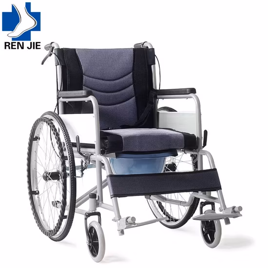 Silla de ruedas plegable con empuje Manual para personas mayores discapacitadas, cómoda silla de ruedas plegable con galvanoplastia